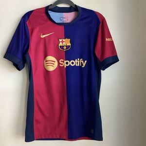 Nike FC Barcelona Lamine Yamal #19 Home Jersey 2024/25 Spotify Soccer Jersey